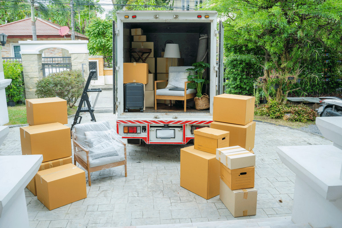 Delhi Packers moving team loading furniture in Delhi
